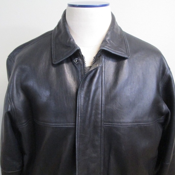 Vintage Claiborne Aviation Grunge Mens Motorcycle Parka Bomber Flight Jacket M - Picture 2 of 12